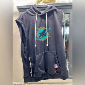 NFL/Nike Miami Dolphins Sleeveless Rivalries Pullover Hoodie (New & Never Worn)